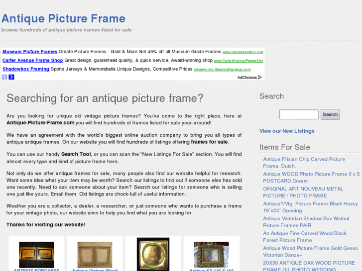 www.antique-picture-frame.com