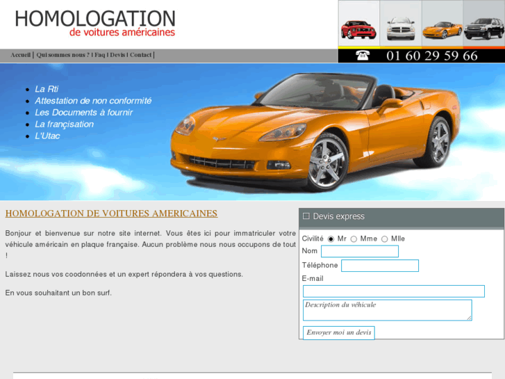 www.homologation-voitures-americaines.com