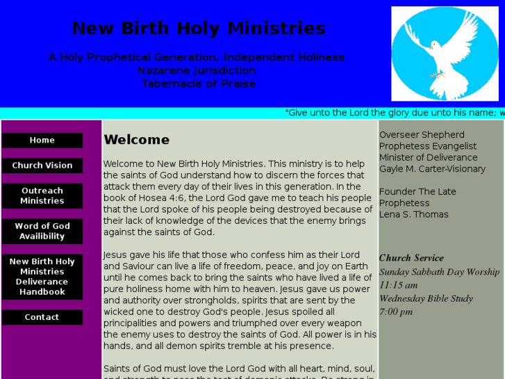 www.newbirthholyministries.com