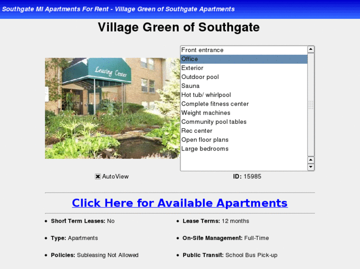 www.southgatemichiganapartments.com