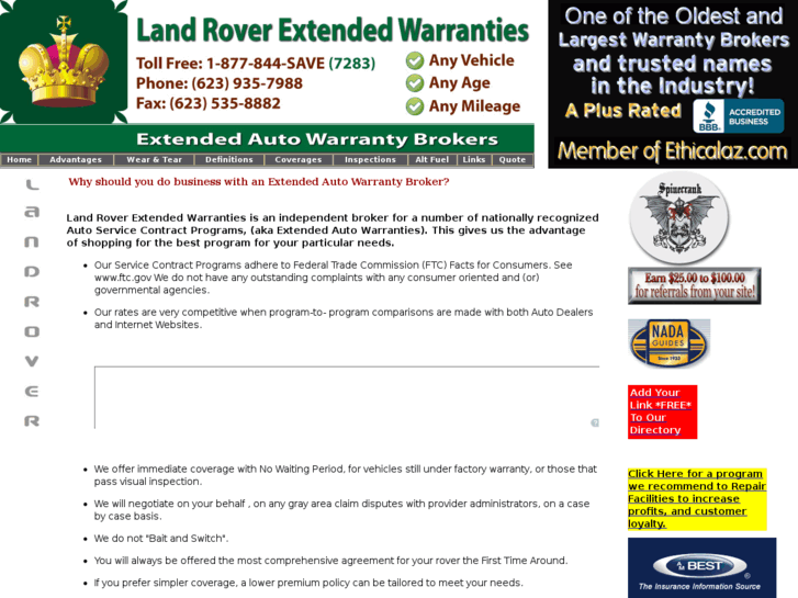 www.extendedwarrantiesforlandrover.com