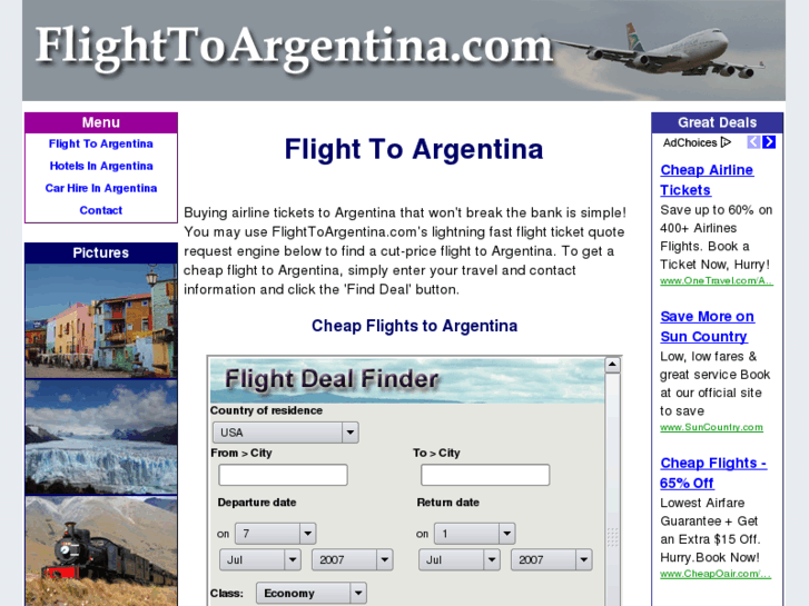 www.flighttoargentina.com