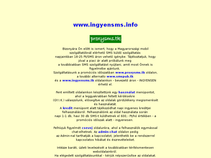 www.ingyensms.info