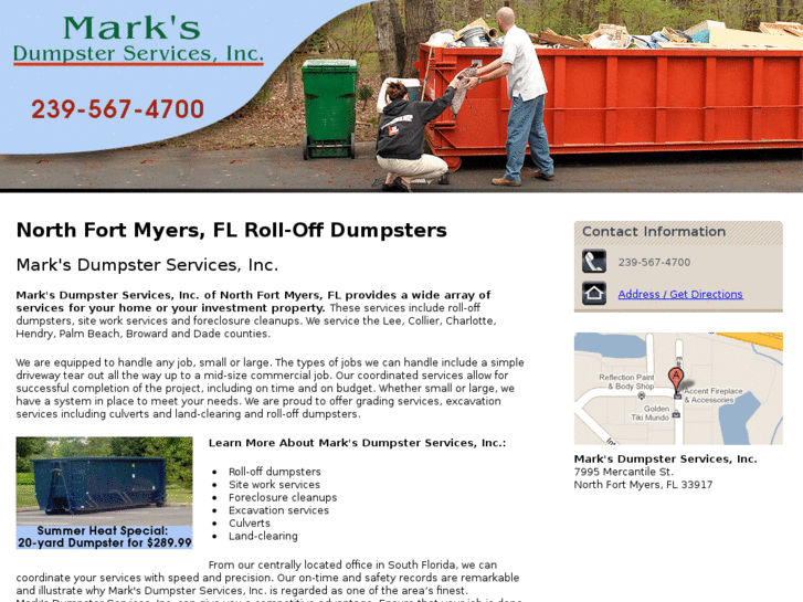 www.marksdumpsters.net