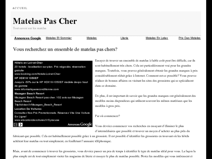 www.matelaspascher123.net