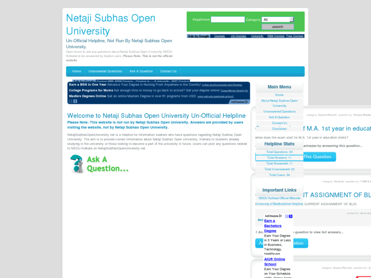 www.netajisubhasopenuniversity.net