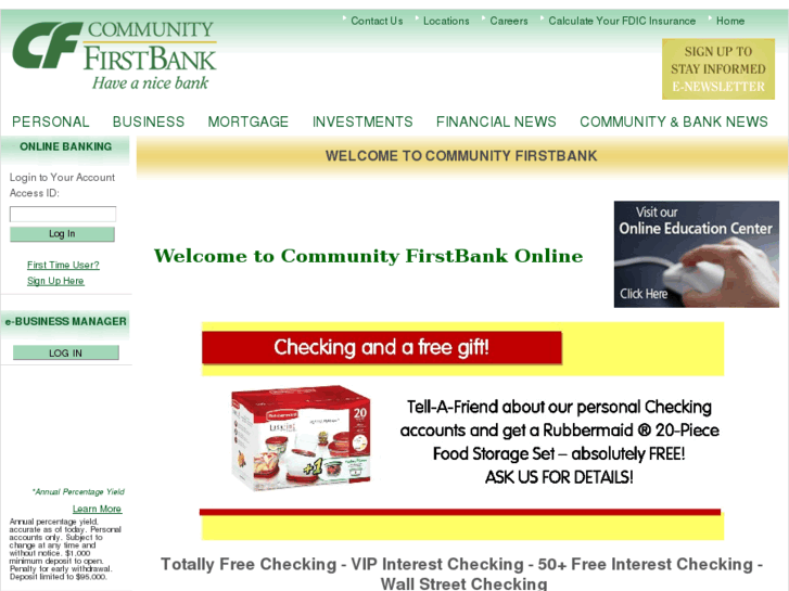 www.commfirstbank.com