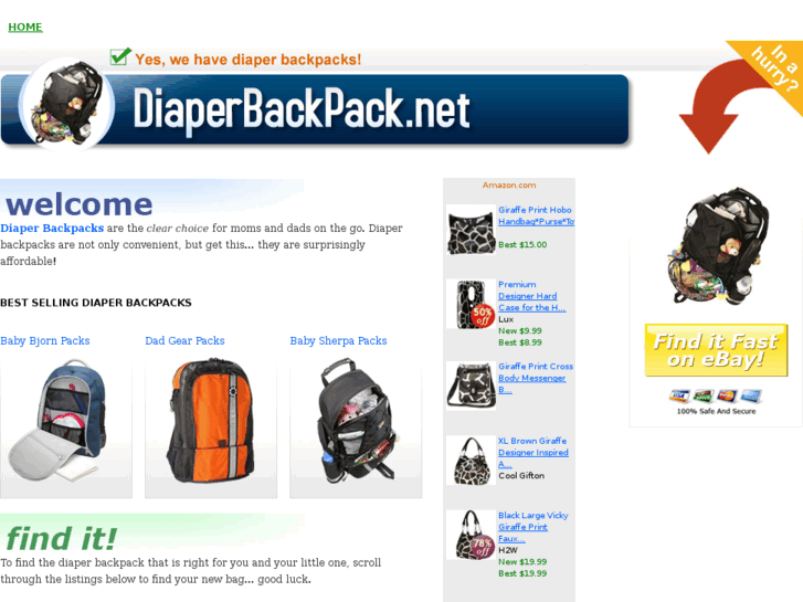 www.diaperbackpack.net