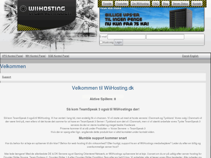 www.wiihosting.dk