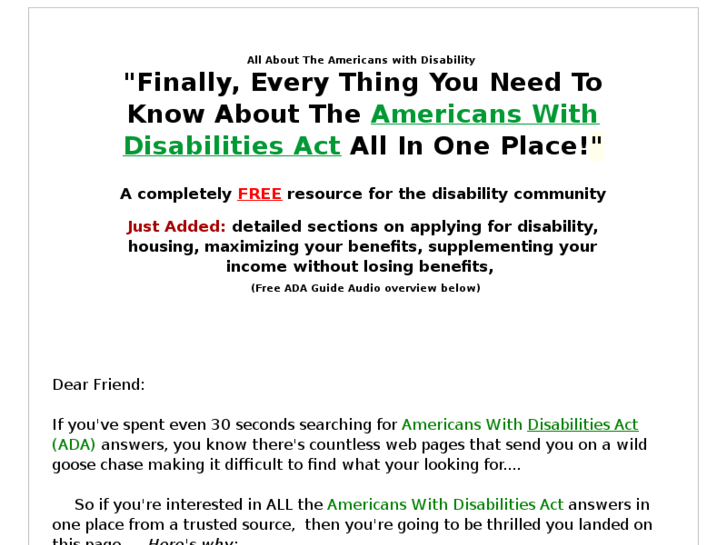 www.disabilitiesactguide.com