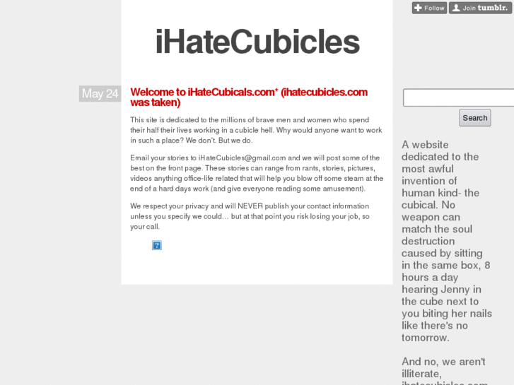 www.ihatecubicals.com