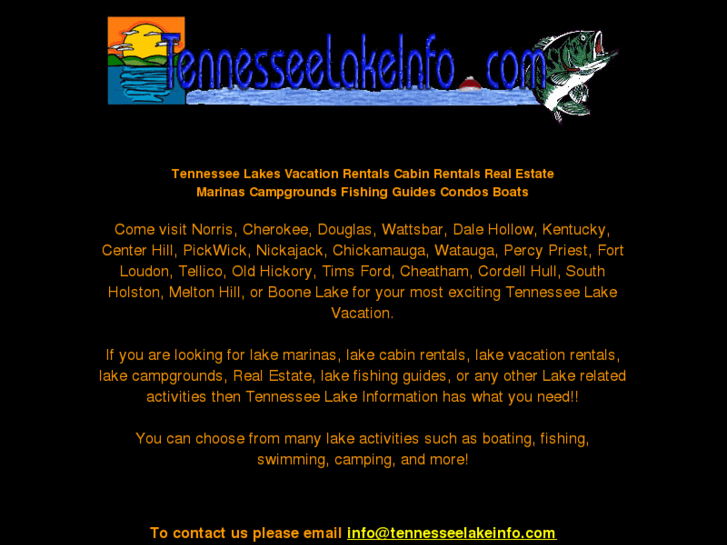 www.tennesseelakeinfo.com