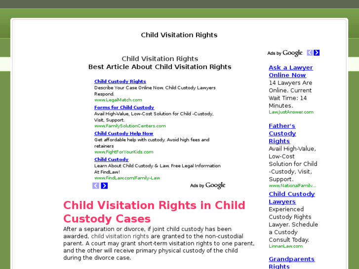 www.childvisitationrights.net