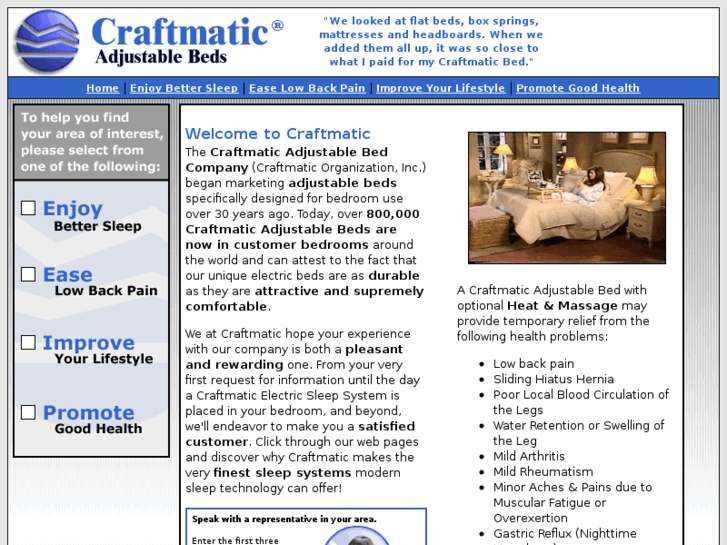 www.craftmatic-adjustablebeds.com