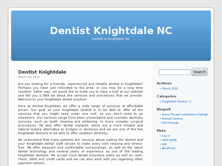 www.dentistknightdale.com