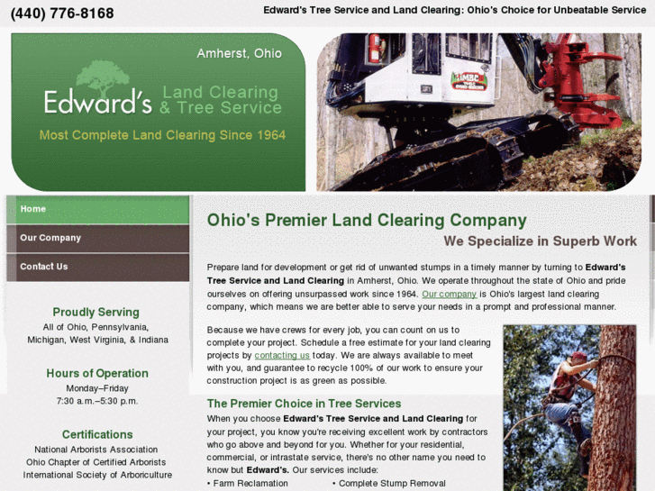 www.edwardslandclearingandtreeservice.com