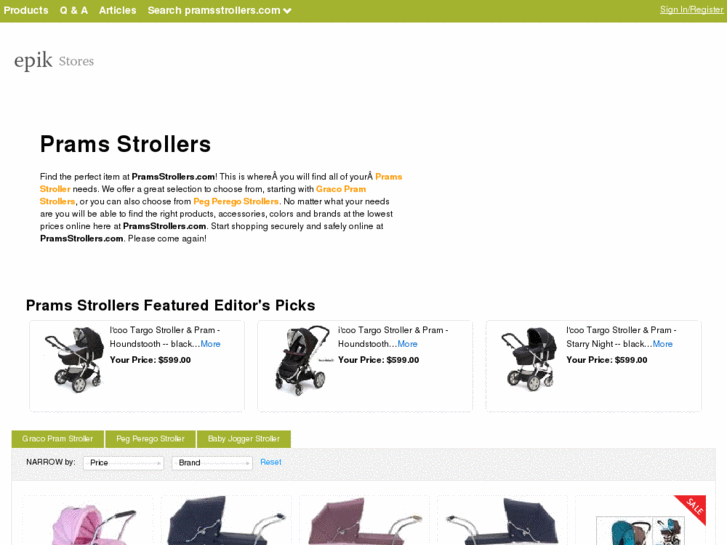 www.pramsstrollers.com