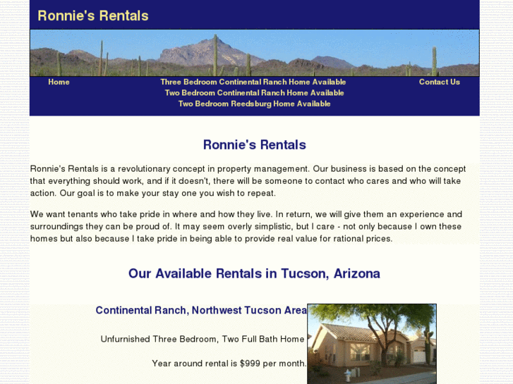 www.ronniesrentals.com