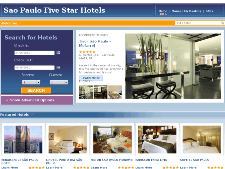 www.saopaulofivestarhotels.com