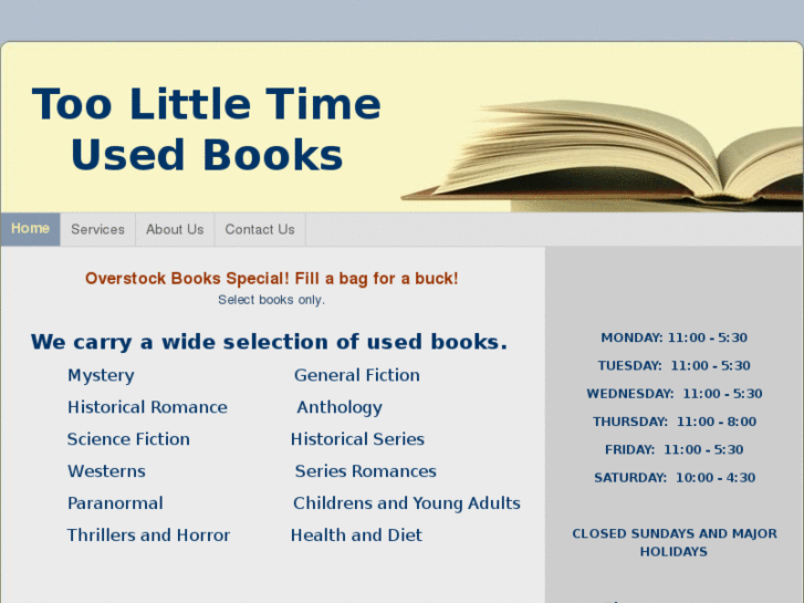 www.toolittletimeusedbooks.com