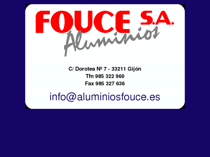 www.aluminiosfouce.es