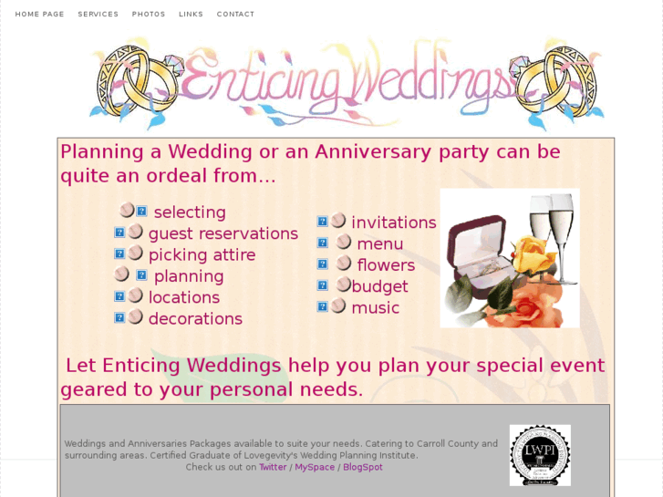 www.enticingweddings.com