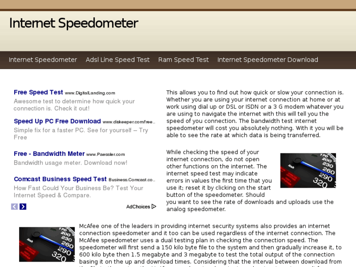 www.internetspeedometer.info