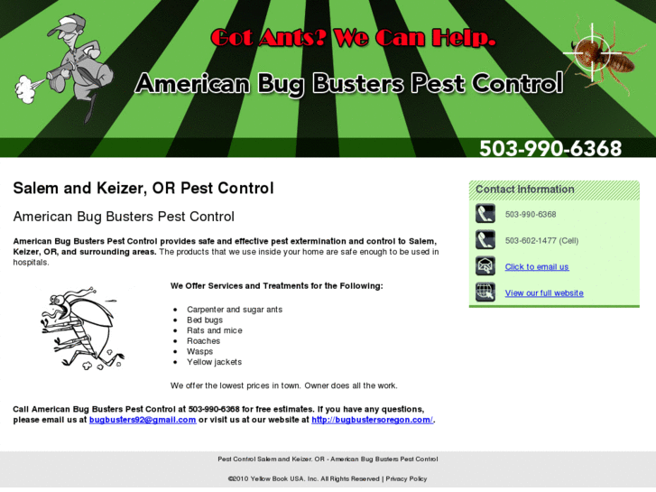 www.bugbustersoregon.net