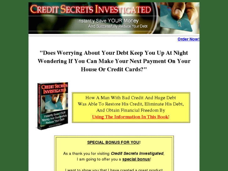 www.creditsecretsinvestigated.com