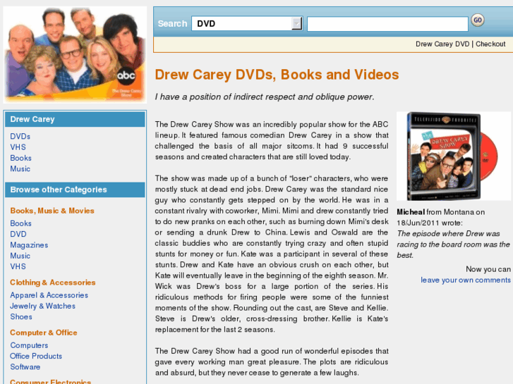 www.drewcareydvd.com