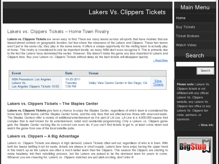 www.lakersvsclippers.com