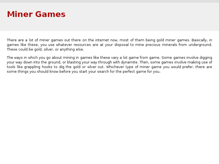 www.minergames.com