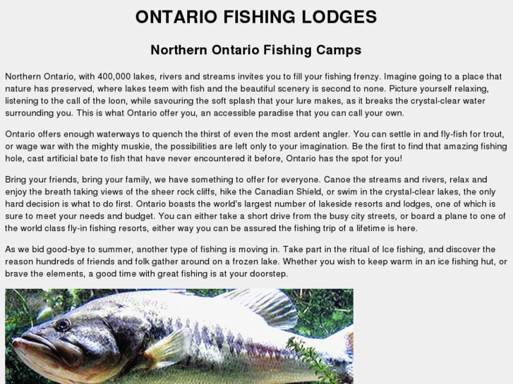 www.ontariofishinglodges.info