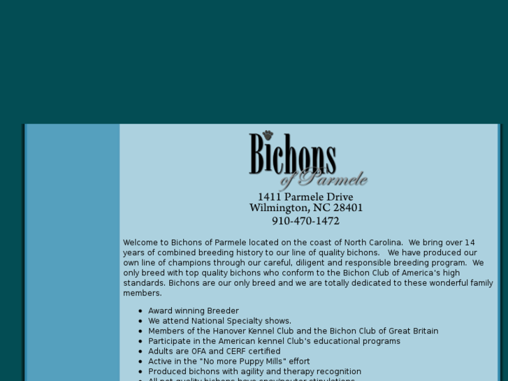 www.bichonsofparmele.com