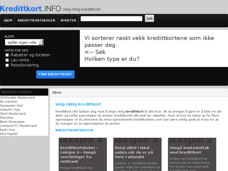 www.kredittkort.info