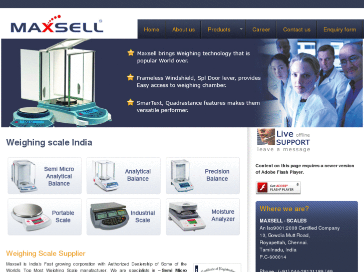www.maxsell-scales.in