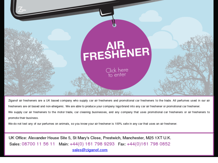 www.ziganof-airfresheners.com