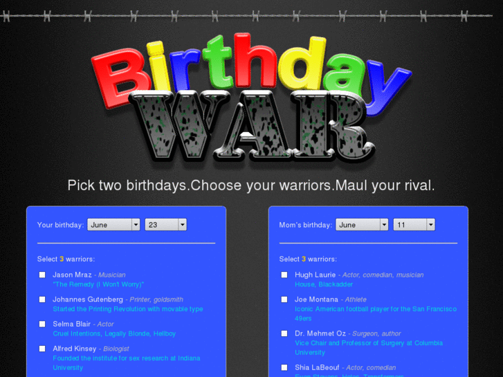 www.birthdaywar.com