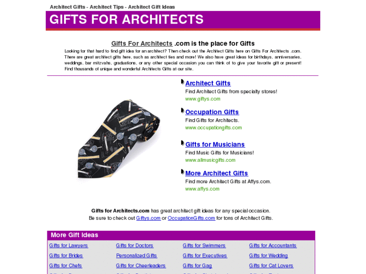 www.giftsforarchitects.com