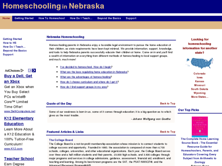 www.homeschoolinginnebraska.com