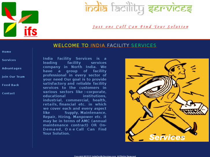 www.indiafacilityservices.com