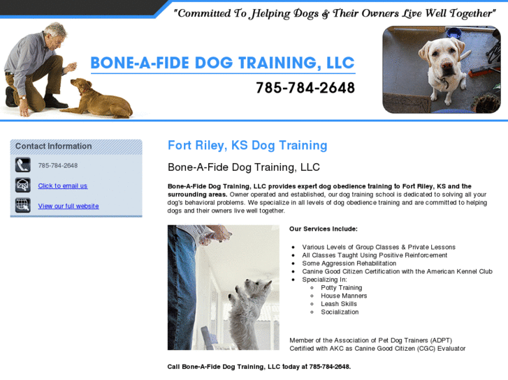 www.boneafidedogtraining.net