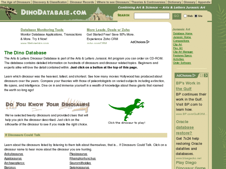 www.dinodatabase.com