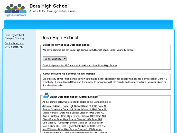 www.dorahighschool.org