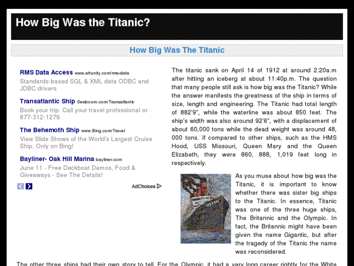 www.howbigwasthetitanic.com