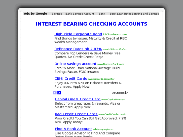 www.interestbearingcheckingaccounts.net