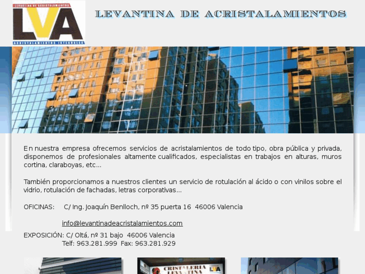 www.levantinadeacristalamientos.com