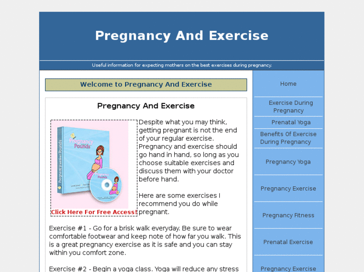 www.pregnancyandexercise.org