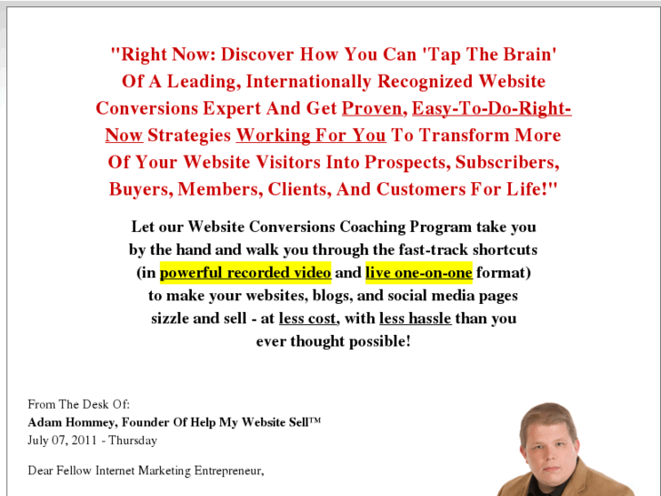 www.websiteconversioncoaching.com