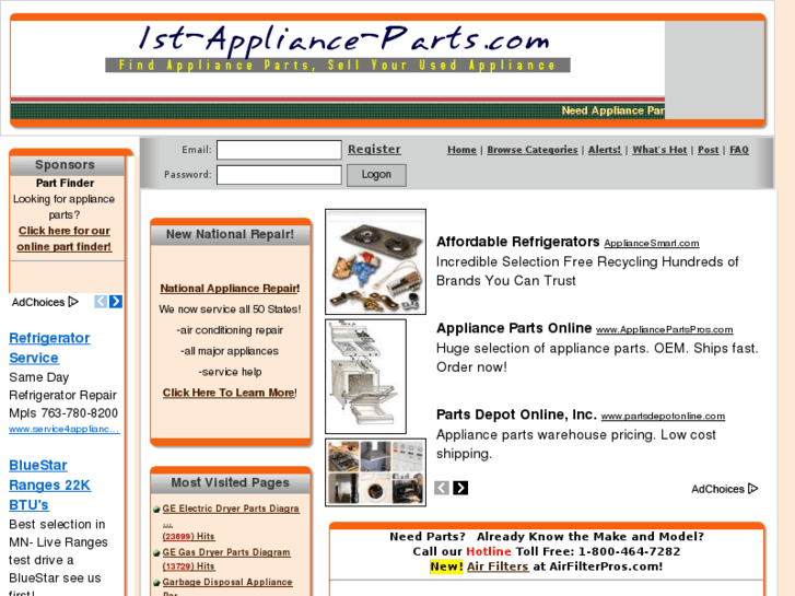 www.1st-appliance-parts.com